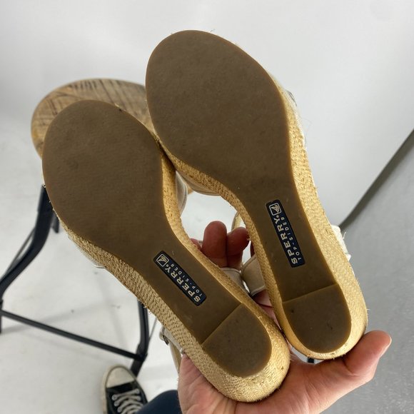 Sperry top-sider | Canvas Ribbon Bow Wedges 7 - Picture 9 of 10